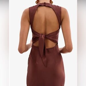DISSH Brown Satin Dress 8/10